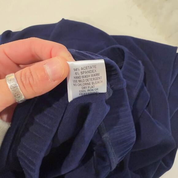 Plus by Design Vikki Vi Classic Royal Purple Straight Maxi Skirt Womens 3X Sleek - Picture 7 of 7